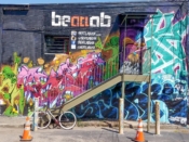 Various Artists<br/>2019 - 2019<br/><span style= "font-size: 6pt">33.766640496280125, -84.34965181802995</span> Graffiti formerly in Little Five Points Atlanta by various artists