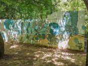 John Tindel<br/>2020 - 2025<br/><span style= "font-size: 6pt">33.86673520935069, -84.38013376685906</span> Street Art Mural formerly in Buckhead Atlanta by John Tindel featuring a blue heron.