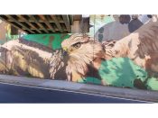 Arcy (Ryan Christenson)<br/>2017 - 2021<br/><span style= "font-size: 6pt">33.771094472998996,-84.36396639794111</span> Street Art Mural formerly in Old Fourth Ward Atlanta by Arcy (Ryan Christenson) featuring a bird