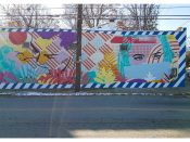 Tommy Bronx<br/>2017 - 2020<br/><span style= "font-size: 6pt">33.757519800357755, -84.36777218327177</span> Street Art Mural formerly in Old Fourth Ward Atlanta by Tommy Bronx featuring three faces