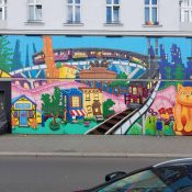 <strong>Artist:</strong> Lady Pink<br>
<strong>Location:</strong> Urban Nation Museum<br><strong>Notes:</strong> Painted for the "Love Letters to the City" exhibition in 2024