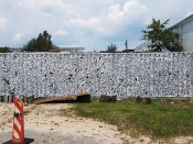 Fluidtoons<br/>2018 - 2022<br/><span style= "font-size: 6pt">33.72474423421251,-84.41482301053372</span> Street Art Mural formerly in Oakland City Atlanta by fluidtoons featuring an intricate black and white abstract pattern