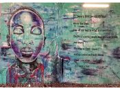 Sachi Rome<br/>2018 - 2023<br/><span style= "font-size: 6pt">33.72782939772491,-84.41677699459956</span> Street Art Mural formerly on the BeltLIne in West End Atlanta by Sachi Rome featuring a green face and text