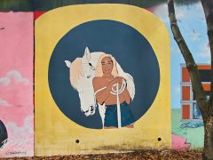Faatimah Stevens<br/>2025 - <br/><span style= "font-size: 6pt">33.75124698006187, -84.36682088539058</span> Street Art Mural in Cabbagetown Atlanta by Faatimah Stevens featuring a woman with a horse