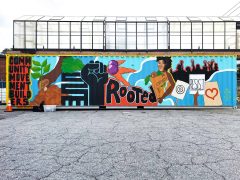 Lori<br/>2025 - <br/><span style= "font-size: 6pt">33.73021480404539, -84.41428078281024</span> Street Art Mural in Adair Park Atlanta by Lori featuring "Rooted"