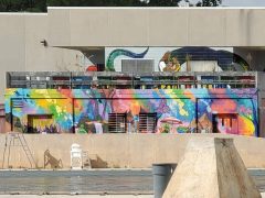 Artist ?<br/>2025? - <br/><span style= "font-size: 6pt">33.72840673776446, -84.39883883281347</span> Street Art Mural in Pittsburgh Atlanta by an unknown artist featuring green characters