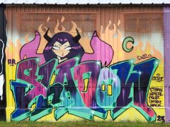 SHADOW<br/>2025 - <br/><span style= "font-size: 6pt">33.73512481259757, -84.40518787690728</span> Graffiti Piece in Pittsburgh Atlanta by SHADOW featuring a devil woman