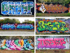 ADM Crew (Various writers)<br/>2025 - <br/><span style= "font-size: 6pt">33.735610020770814, -84.4049185609687</span> Graffiti Pieces in Pittsburgh Atlanta by ADM Crew (Various writers)