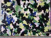 Danielle Brutto<br/>2019 - 2025<br/><span style= "font-size: 6pt">33.808984234297206, -84.37763719440451</span> Street Art Mural formerly on the Beltline in Buckhead Atlanta by Danielle Brutto featuring an abstract pattern