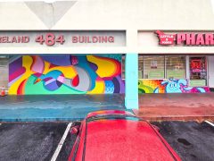 Dr. Dax<br/>2026 - <br/><span style= "font-size: 6pt">33.76747814878481, -84.34935781824923</span> Graffiti Piece in Little Five Points Atlanta by Dr. Dax featuring "L5P"