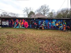 Letsgopaint (Matt Letrs) <br/>2024 - <br/><span style= "font-size: 6pt">33.780545630221646, -84.26411918307492</span> Street Art Mural in Scottdale, Georgia by Letsgopaint (Matt Letrs) featuring podcasters