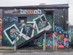 UNOE<br/>2026 - <br/><span style= "font-size: 6pt">33.7666403957606, -84.34965184726533</span> Street Art Mural in Little Five Points Atlanta by UNOE featuring ATL