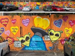 ROLF<br/>2026 - <br/><span style= "font-size: 6pt">33.76706122937669, -84.34984821929667</span> Street Art Mural in Little Five Points Atlanta by ROLF featuring Valentines Day Hearts