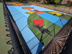 Art in the Paint<br/>April 11, 2026<br/><span style= "font-size: 6pt">33.71776478031263, -84.387516593673</span> Street Art Mural in South Atlanta sponsored by Art in the Paint featuring kids playing and fruit.