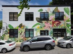 Margo Perkins<br/>2026 - <br/><span style= "font-size: 6pt">33.75441492957915, -84.36277627925313</span> Street Art Mural in Inman Park Atlanta by Margo Perkins featuring plants and flowers