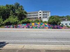 Melissa A. Mitchell<br/>2026 - <br/><span style= "font-size: 6pt">33.79188703604547, -84.40655892324223</span> Street Art Mural in West Midtown Atlanta by Melissa A. Mitchell featuring an abstract pattern