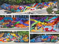 Charity Hamidullah<br/>2026 - <br/><span style= "font-size: 6pt">33.74425196710121, -84.39794939446863</span> Street Art Mural in Mechanicsville Atlanta by Charity Hamidullah featuring people doing acts of kindness