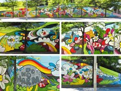 Sarah Emerson<br/>2026 - <br/><span style= "font-size: 6pt">33.736408355652635, -84.39098198005055</span> Street Art Mural in Summerhill Atlanta by Sarah Emerson featuring Atlanta scenes