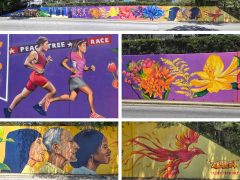 Trudy Tran<br/>2026 - <br/><span style= "font-size: 6pt">33.8259894846172, -84.36379385880393</span> Street Art Mural in Buckhead Atlanta by Trudy Tram featuring scenes from the Buckhead neighborhood