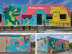 Brianna Gardocki<br/>2026 - <br/><span style= "font-size: 6pt">33.808328655146646, -84.38219484178069</span> Street Art Mural in Buckhead Atlanta by Brianna Gardocki featuring dogs and cats