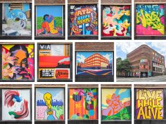 Folio House Mural Jam (Various Artists)<br/>2026 - <br/><span style= "font-size: 6pt">33.7540507388857, -84.3927550038874</span> Street Art Murals in Downtown Atlanta painted for the Folio House Mural Jam by various artists