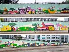 Liliana Penagos<br/>2026 - <br/><span style= "font-size: 6pt">33.770501485285656, -84.4006493184516</span> Street Art Mural in West Midtown Atlanta by Liliana Penagos featuring Atlanta landmarks