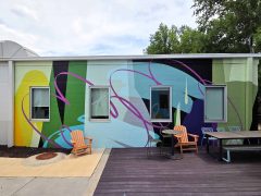 Ryan Coleman<br/>2026 - <br/><span style= "font-size: 6pt">33.79598499056926, -84.42826373263374</span> Street Art Mural in Blandtown Atlanta by Ryan Coleman featuring an abstract design