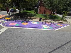 Artsy Elaine (Elaine Stephenson)<br/>2026 - <br/><span style= "font-size: 6pt">33.76824824416488, -84.41244237448288</span> Horizontal Street Art Mural by Artsy Elaine (Elaine Stephenson) in English Avenue Atlanta featuring flowers
