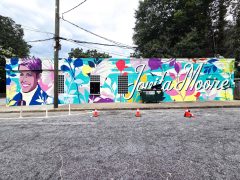 Tommy Bronx<br/>2026 - <br/><span style= "font-size: 6pt">33.73896313175098, -84.3679067985873</span> Street Art Mural in Grant Park Atlanta by Tommy Bronx featuring Jovita Moore