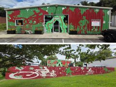 Shanequa Gay<br/>2026 - <br/><span style= "font-size: 6pt">33.79261234699043, -84.42001816716926</span> Street Art Mural in Blandtown Atlanta by Shanequa Gay featuring people on bicycles