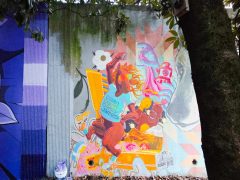 Street Art Mural in Cabbagetown Atlanta by Ashley Anderson featuring a horse